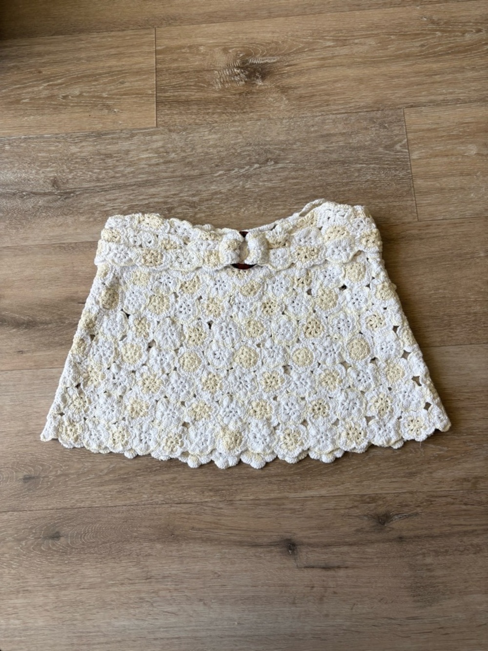 For Love and Lemons Crochet Mini Skirt